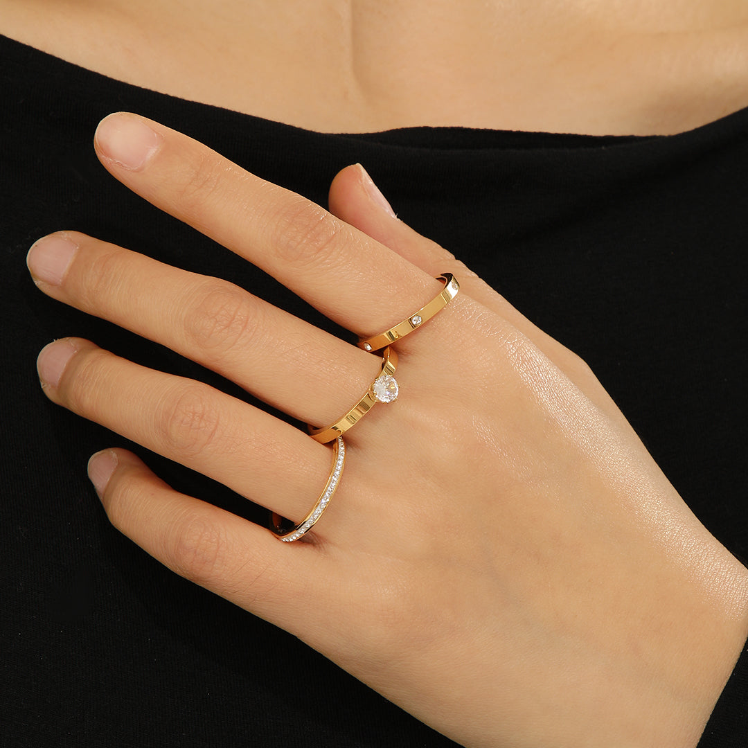 Addictivehub® Minimalist Gold Rings