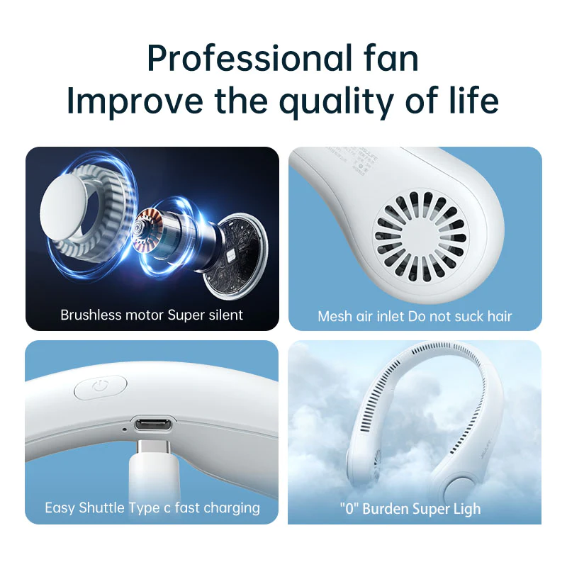 Addictivehub® Mini Neck Portable Air Cooler Fan