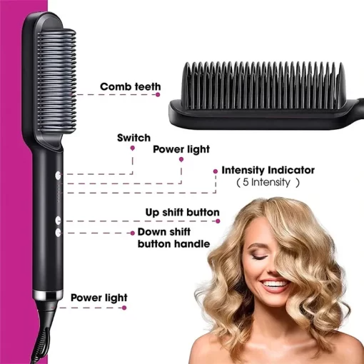 Addictivehub®   2-in-1 HAIR STRAIGHTENER COMB