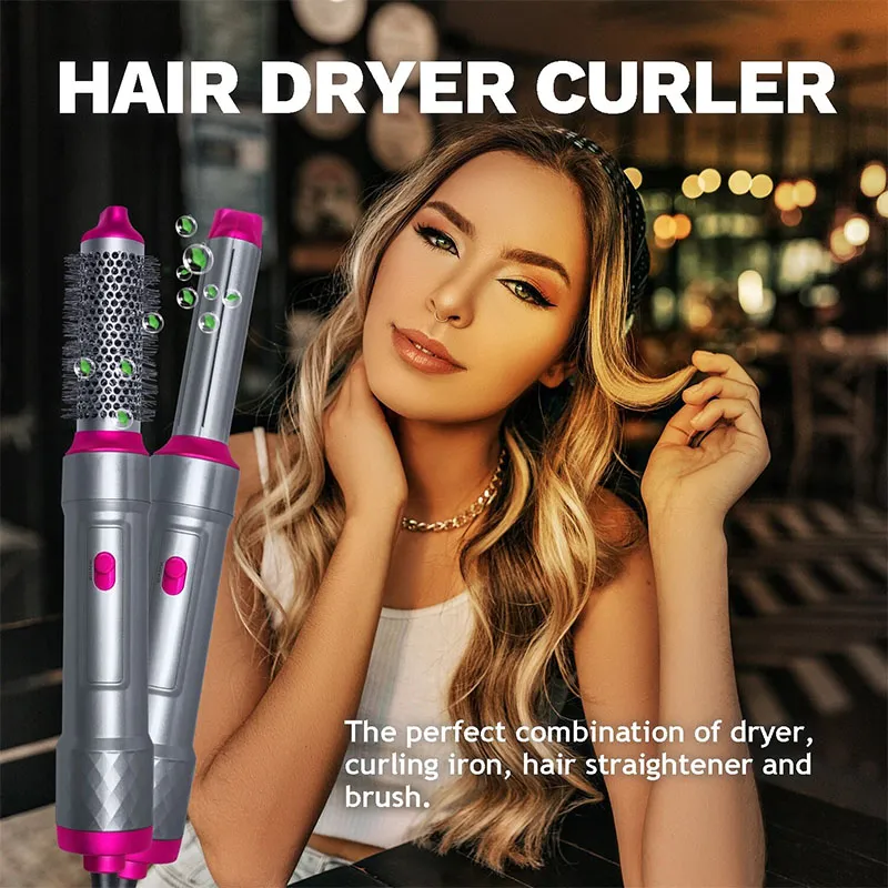 Addictivehub®   5 In 1 Hair Dryer Straightener And Curler