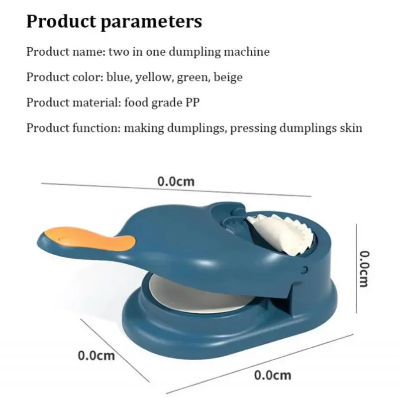 Addictivehub®   2 In 1 Efficient Dumpling Maker Manual Dough Presser