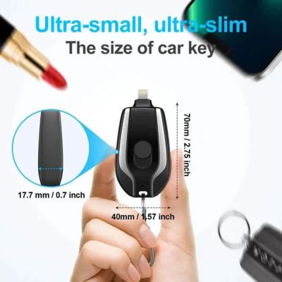 Addictivehub®Portable Keychain Charger